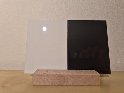 PLEXIGLAS® / Acrylglas Reste schwarz-weiß - Größe min. 150 x 200mm - Menge 2 kg