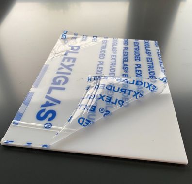 PLEXIGLAS® XT OPAL WN071 Massivplatte Scheibe Acrylglas PMMA Milch 3mm 4mm