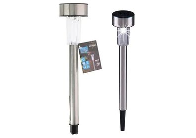 Solarleuchte Spike 36cm Gartenleuchte Beleuchtung Licht Lampe Garten Weg