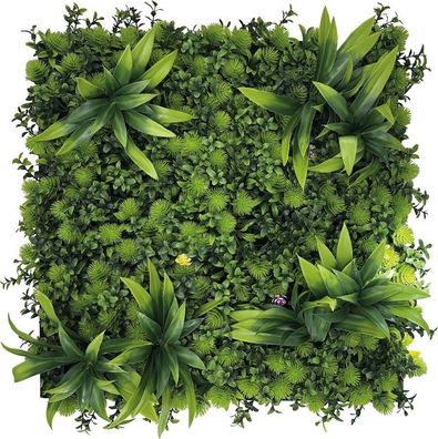 JANGAL Modular Wall Pflanzenwand 520 x 520 mm Design Flora Tropical Mixed Flora