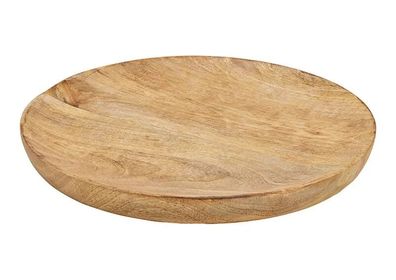 Holzschale Ø 25 cm Mangoholz Dekoschale rund Schale natur braun