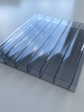 Stegplatte 16mm Solargrey Grau PC Polycarbonat 28€/m² SDP Platte 980mm