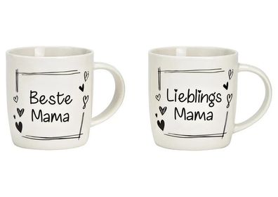 Tassen-Set Beste Mama Geschenk-Set Kaffeebecher Kaffee Tasse Mum & Familie