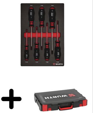 Schraubendreher-Satz TX 7-teilig + System-Koffer Schraubenzieher Torx Würth