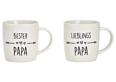 Tassen-Set Bester Papa Geschenk-Set Kaffeebecher Kaffee Tasse Dad & Familie