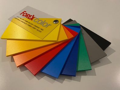 FOREX® COLOR PVC Hartschaumplatte farbig 3mm Kunststoff Zuschnitt kostenlos