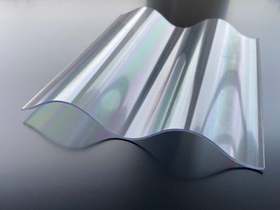 Polycarbonat Wellplatte 76/18 klar Sinus 1,4mm PC Lichtplatte Sonderposten