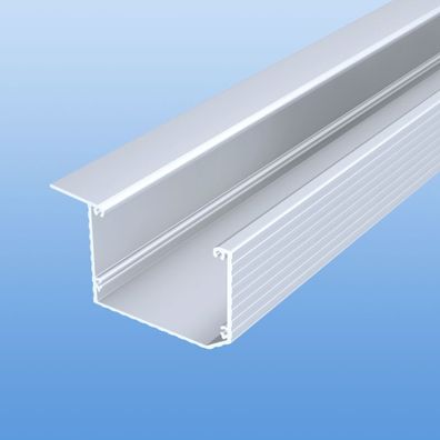 Dachrinne 100x70mm Aluminium Alu Kastenrinne Weiß / Grau / Braun / Anthrazit