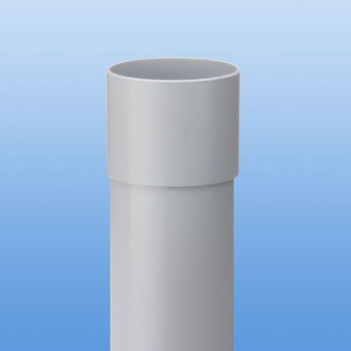 PVC-Fallrohr DN50 "1000mm" Fallrohr Dachrinne Weiß / Grau / Braun / Anthrazit