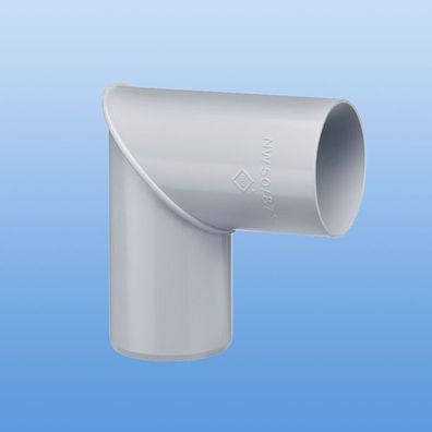 PVC-Bogen 87° DN50 Rohrbogen Fallrohr Dachrinne Weiß / Grau / Braun / Anthrazit