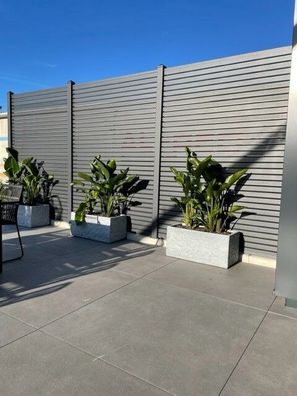 Rhombusleisten 16mm x 68mm Anthrazit DB703 Aluminium Fassade Wand Sichtschutz