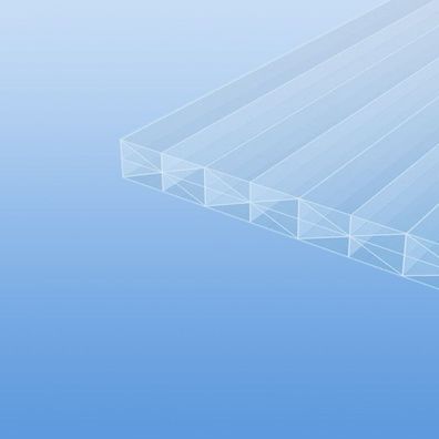 Stegplatte 16mm + X-Struktur KLAR Exolon® Makrolon® PC Polycarbonat SDP Platte