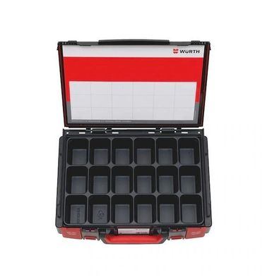 Würth System-Koffer-Sortiment ORSY 4.4.1 Einlage 18-Fächer stapelbar 5581120109