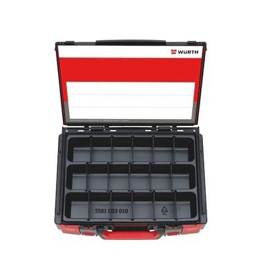 Würth System-Koffer-Sortiment ORSY 4.4.1 + Einlage 5-Fächer stapelbar 5581120101