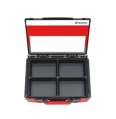 Würth System-Koffer-Sortiment ORSY 4.4.1 + Einlage 4-Fächer stapelbar 5581120104