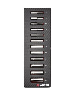 Würth Steckschlüssel Satz 12-tlg. 1/4 Zoll lang Werkstatt Nüsse 0965905052