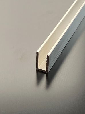 U-Profil 6mm ÜBER 1,20m Alu Aluminium blank Stegplatten SDP Gewächshaus C-Profil