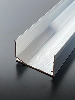 U-Profil 32mm Alu Aluminium blank für Stegplatten SDP Gewächshaus Sandwichplatte