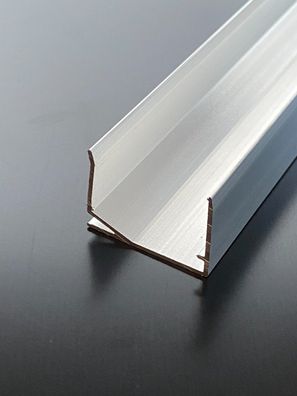 U-Profil 25mm Alu Aluminium blank für Stegplatten SDP Gewächshaus Sandwichplatte