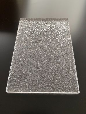 Plexiglas® Struktur Eiskristall 6mm farblos klar Sichtschutz Balkon Trennwand