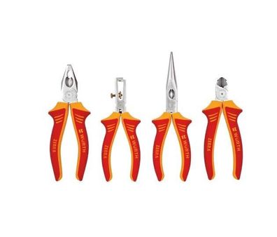 Würth VDE-Zangen Sortiment 4-tlg. mit Abisolierzange 2-K Griff ISO 071401580