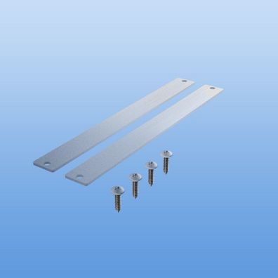 Endkappenset für Balkonbrett Aluminium 200mm Balkon Balkonpaneel Pressblank Roh