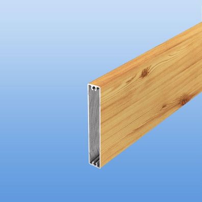 Balkonbrett Aluminium 100mm Balkon Balkonpaneel Holzdekor Fichte Sichtschutz