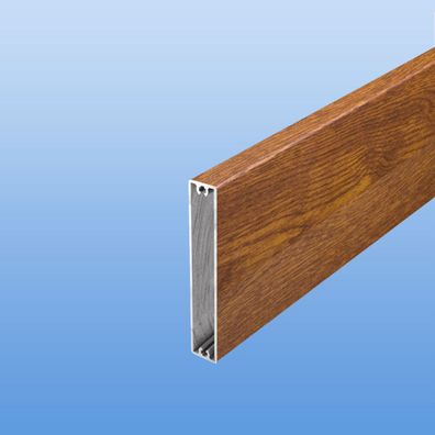 Balkonbrett Aluminium 100mm Balkon Balkonpaneel Holzdekor Golden Oak Sichtschutz