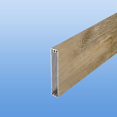 Balkonbrett Aluminium 100mm Balkon Balkonpaneel Holzdekor Treibholz Sichtschutz