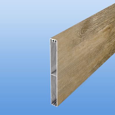 Balkonbrett Aluminium 150mm Balkon Balkonpaneel Holzdekor Treibholz Sichtschutz