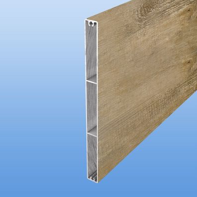 Balkonbrett Aluminium 200mm Balkon Balkonpaneel Holzdekor Treibholz Sichtschutz
