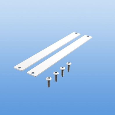 Endkappenset für Balkonbrett Aluminium 100mm Balkon Balkonpaneel Weiß RAL9016