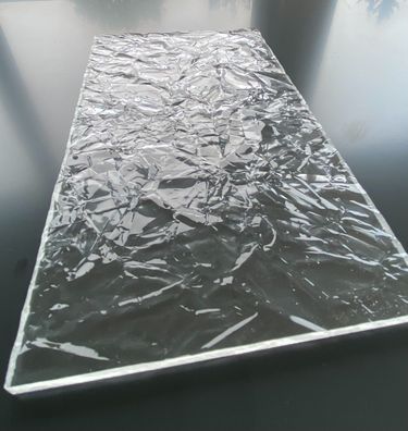 Acrylglas Struktur Abstracto 6mm farblos klar Sichtschutz Balkon Trennwand
