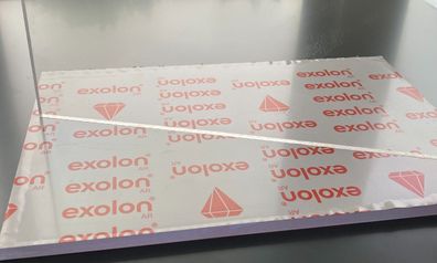 Exolon® 8mm klar AR Kratzfest & Bruchfest Makrolon® Massivplatte Scheibe PC