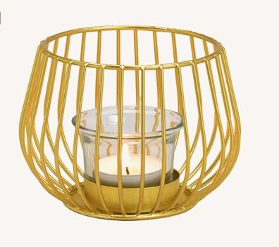 Windlicht aus Metall & Glas Laterne Halter Wintergarten Garten Zu Hause Kerze