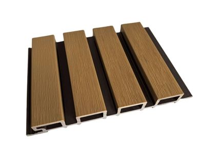 Akustikpaneele Outdoor WPC langlebig Holzdekor in Hellbraun 2350 x 219 x 26mm