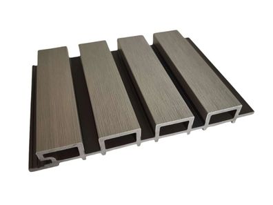 Akustikpaneele Outdoor aus WPC langlebig Holzdekor in GRAU 2350 x 219 x 26mm