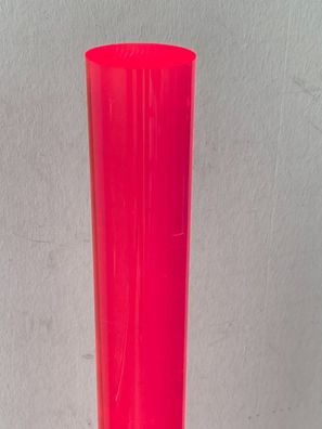 PLEXIGLAS® 50mm Rundstab Fluoreszierend Rot Rosa Pink Schwarzlicht Restposten