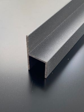 STUHL-PROFIL h-Profil 16mm Alu Aluminium Anthrazit DB703 Stegplatten Sandwich