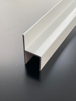STUHL-PROFIL h-Profil 16mm Alu Aluminium WEISS RAL9016 Stegplatten Sandwich SDP