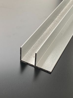 F-PROFIL 16mm Alu Aluminium SILBER RAL9006 für Stegplatten Sandwichplatten SDP