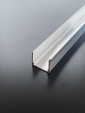 U-Profil 16mm !! 980mm !! Alu Aluminium blank für Stegplatten SDP Gewächshaus