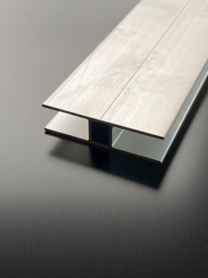 H-Profil 10mm Alu Aluminium blank für Stegplatten SDP Gewächshaus Stoßprofil