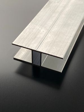 H-Profil 16mm Alu Aluminium blank für Stegplatten SDP Gewächshaus
