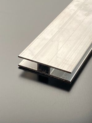 H-Profil 6mm Alu Aluminium blank für Stegplatten SDP Gewächshaus