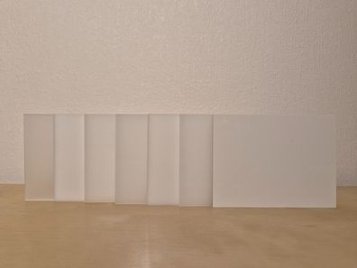 PLEXIGLAS® / Acrylglas GS Reste weiß opal - mindestens 150 x 200mm - Menge 2 kg