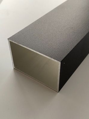 Vierkantrohr 40 x 60 x 2mm Schwarz FS RAL9005 Aluminium Rechteckrohr Quadratrohr