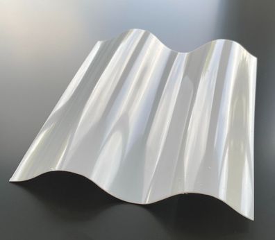 Polycarbonat Wellplatte 76/18 OPAL WEISS Sinus 0,8mm PC Lichtplatte Sonderposten