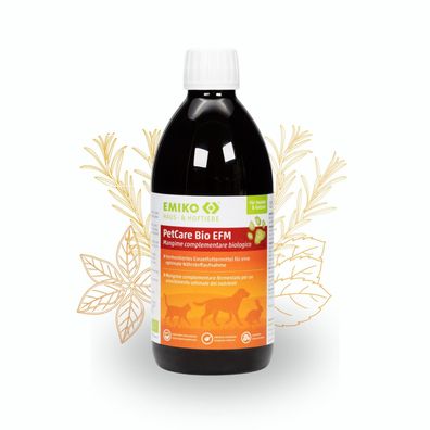 39,98€/ L) EMIKO PetCare Bio Haus- & Hoftiere 500ml Kräuterferment für Hunde Katzen