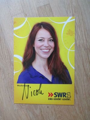 SWR Moderatorin Nicole Köster - handsigniertes Autogramm!!!